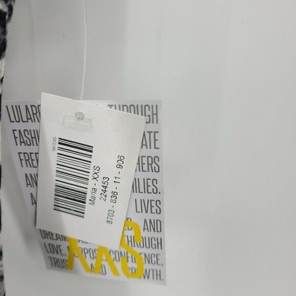 New LulaRoe Maria Dress Womens XXS Snow Leopard Maxi Grey Black - Picture 5 of 6